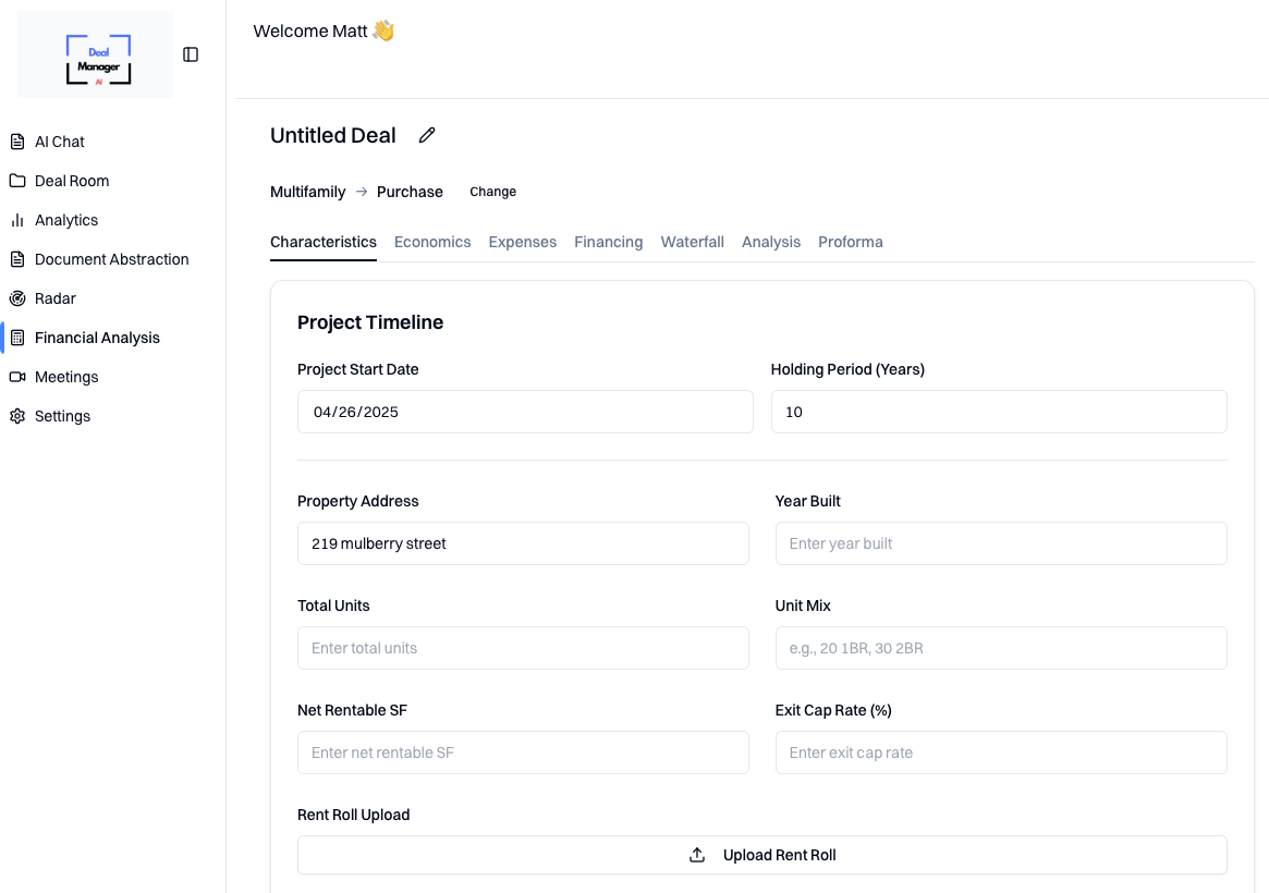 AI Investment Underwriting