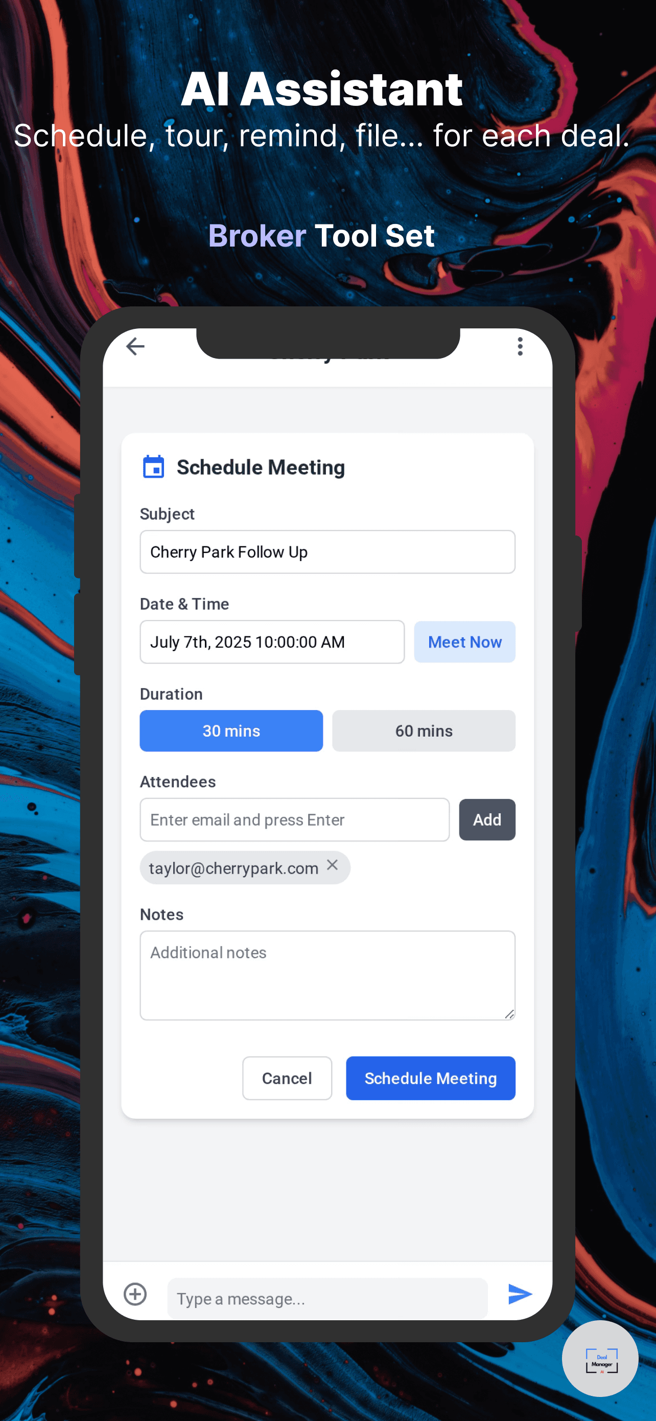 Deal Manager AI App Screenshot 1